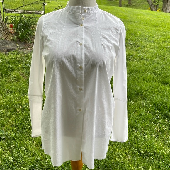 NWT Kristensen Du Nord Button Up Long Blouse - Picture 1 of 8